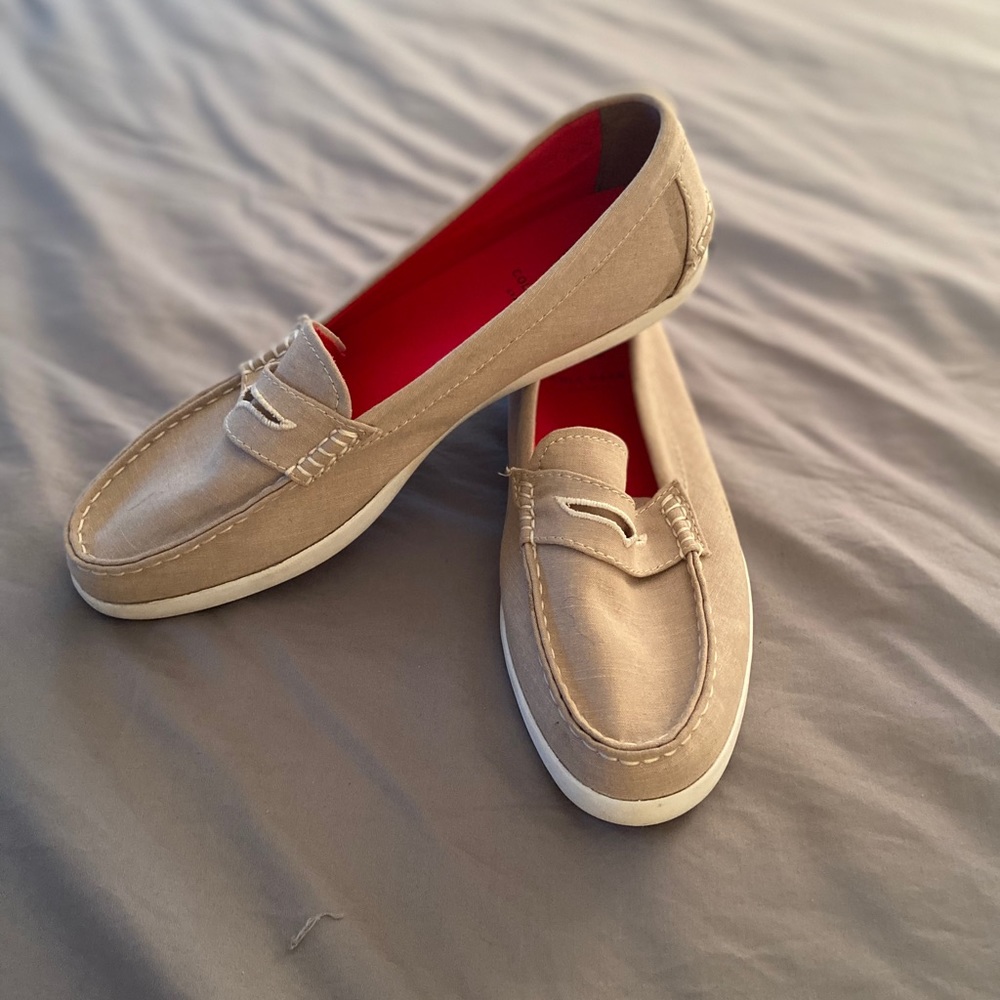 Ladies Cole Haan canvas loafers